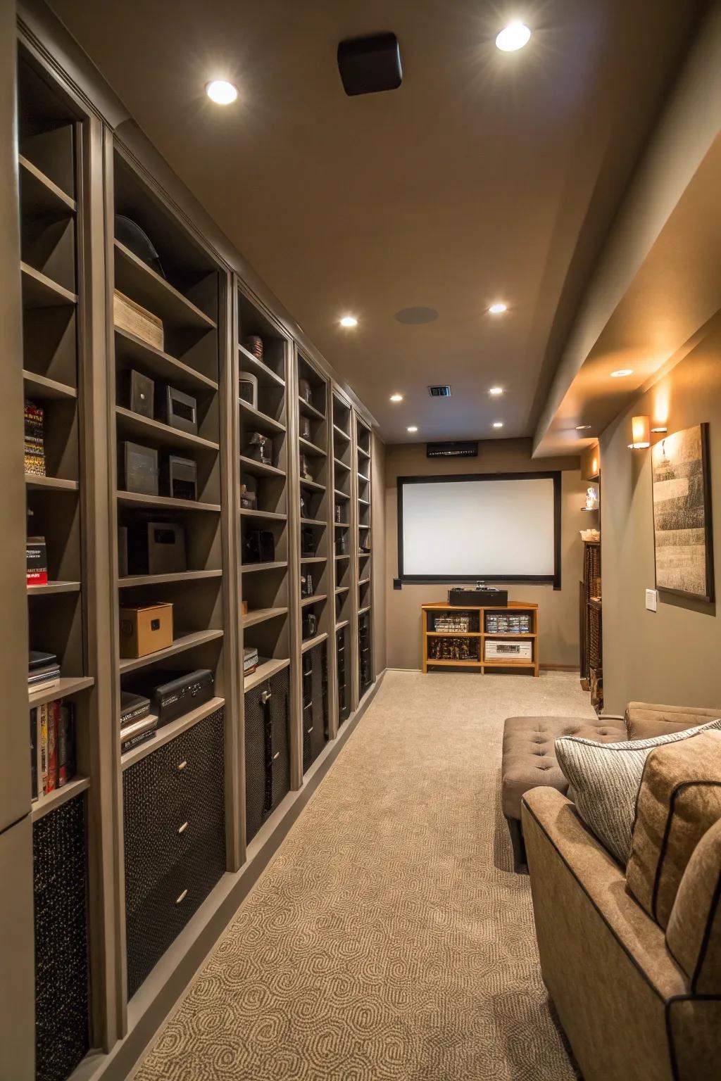 Shelving increases storage.