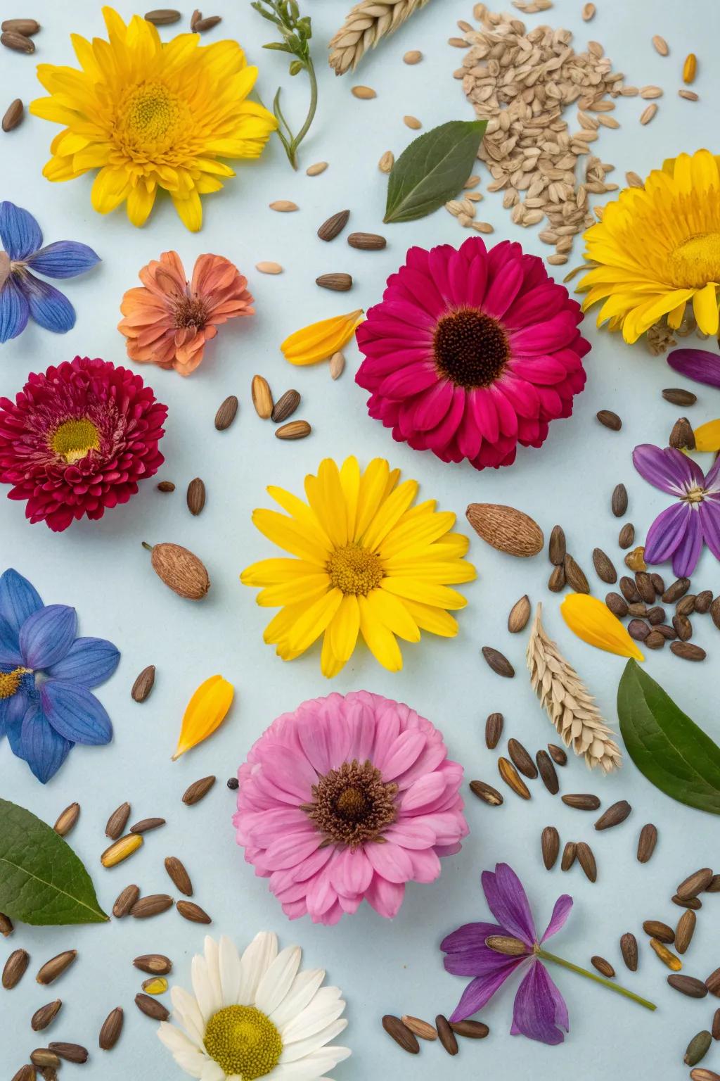 A vibrant composition commemorating blossoming florals.