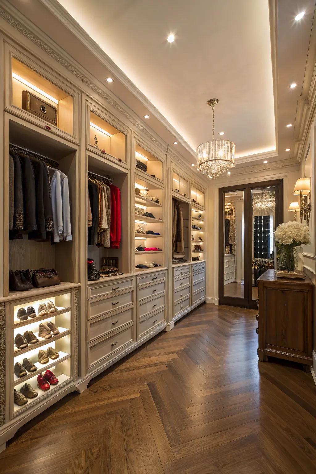 Encounter opulence through a personalized wardrobe.