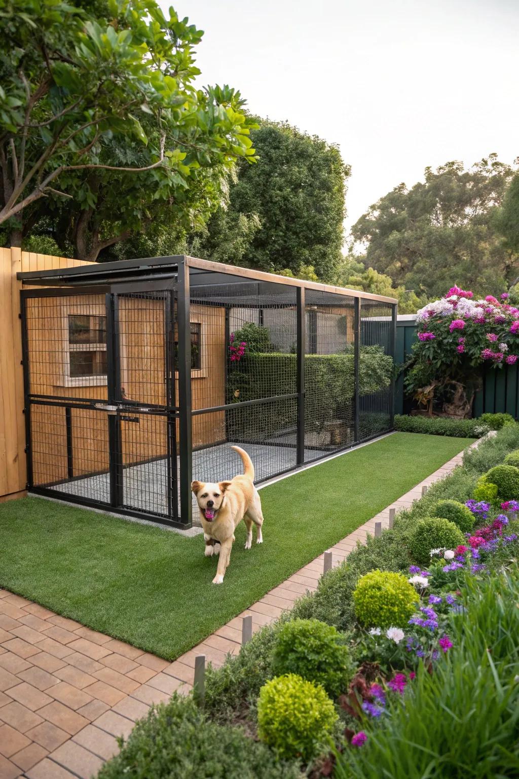 Turf grids assure steadiness and counteract digging.