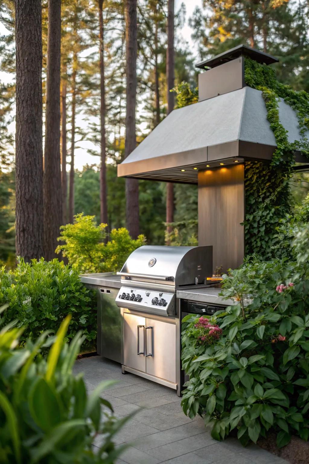 Integrate your canopy with natural surroundings.