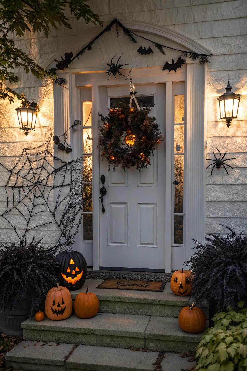 An enchanted portal that determines the mood for a spooky celebration.