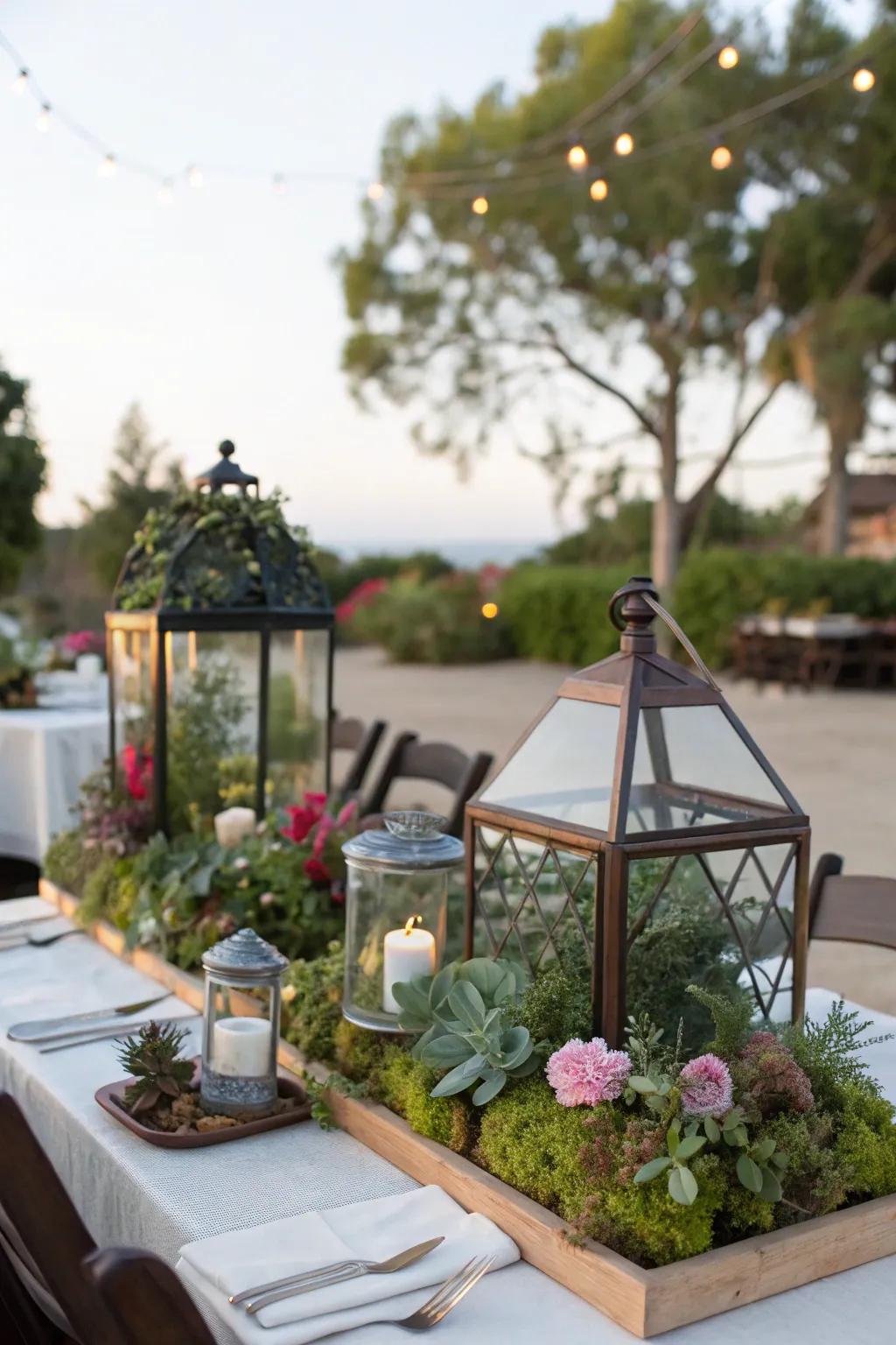 Distinct centerpieces contribute persona and interest.