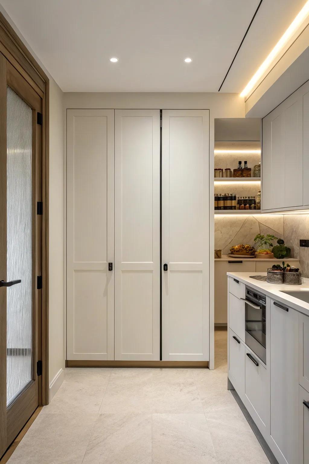 Minimalistic entrances afford a pristine and contemporary visual.