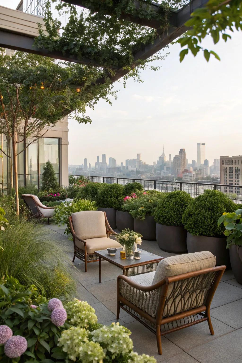 A metropolitan outdoor retreat.