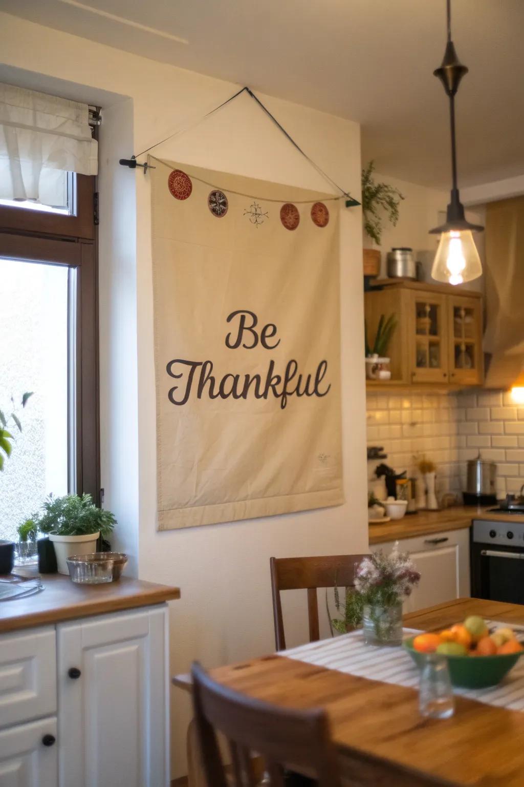 Commence each day with a hint of thankfulness.