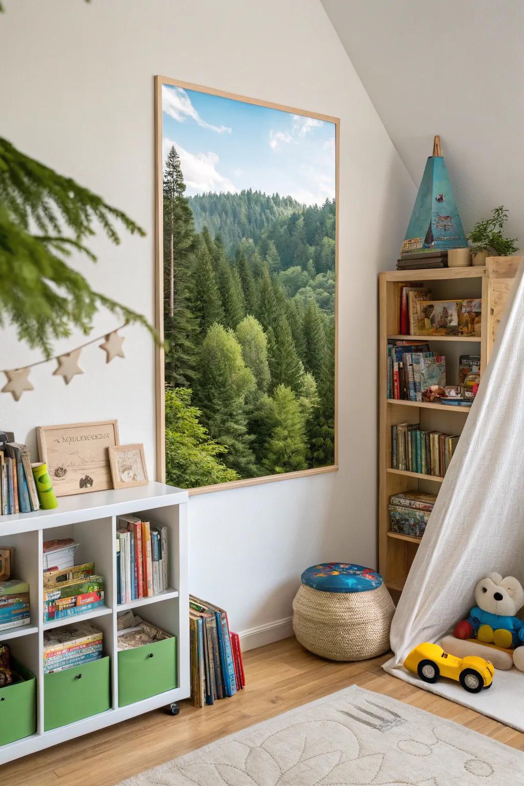 A nature art print that invites the outdoors in.