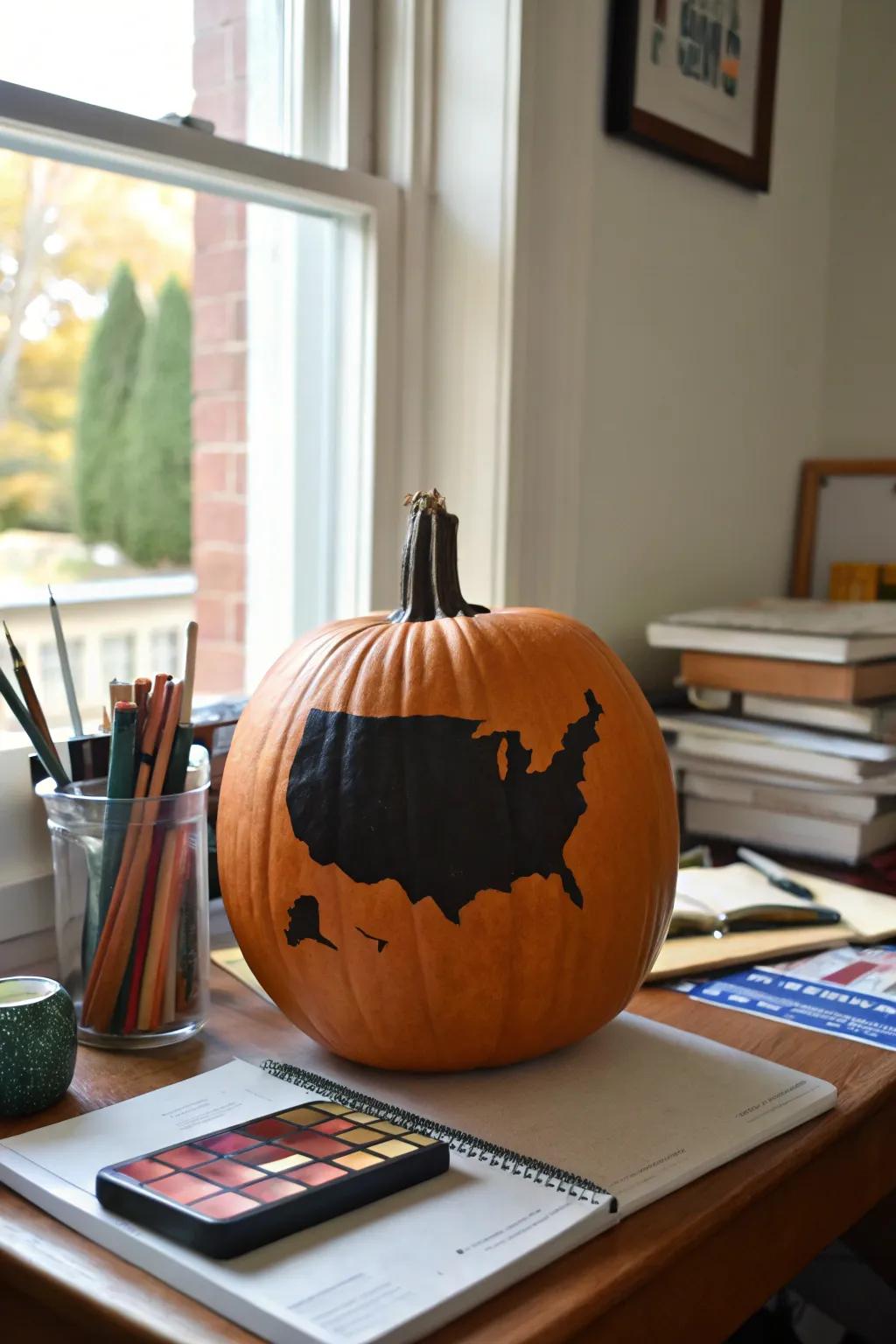 Rejoice your ancestry with a state-inspired gourd design.