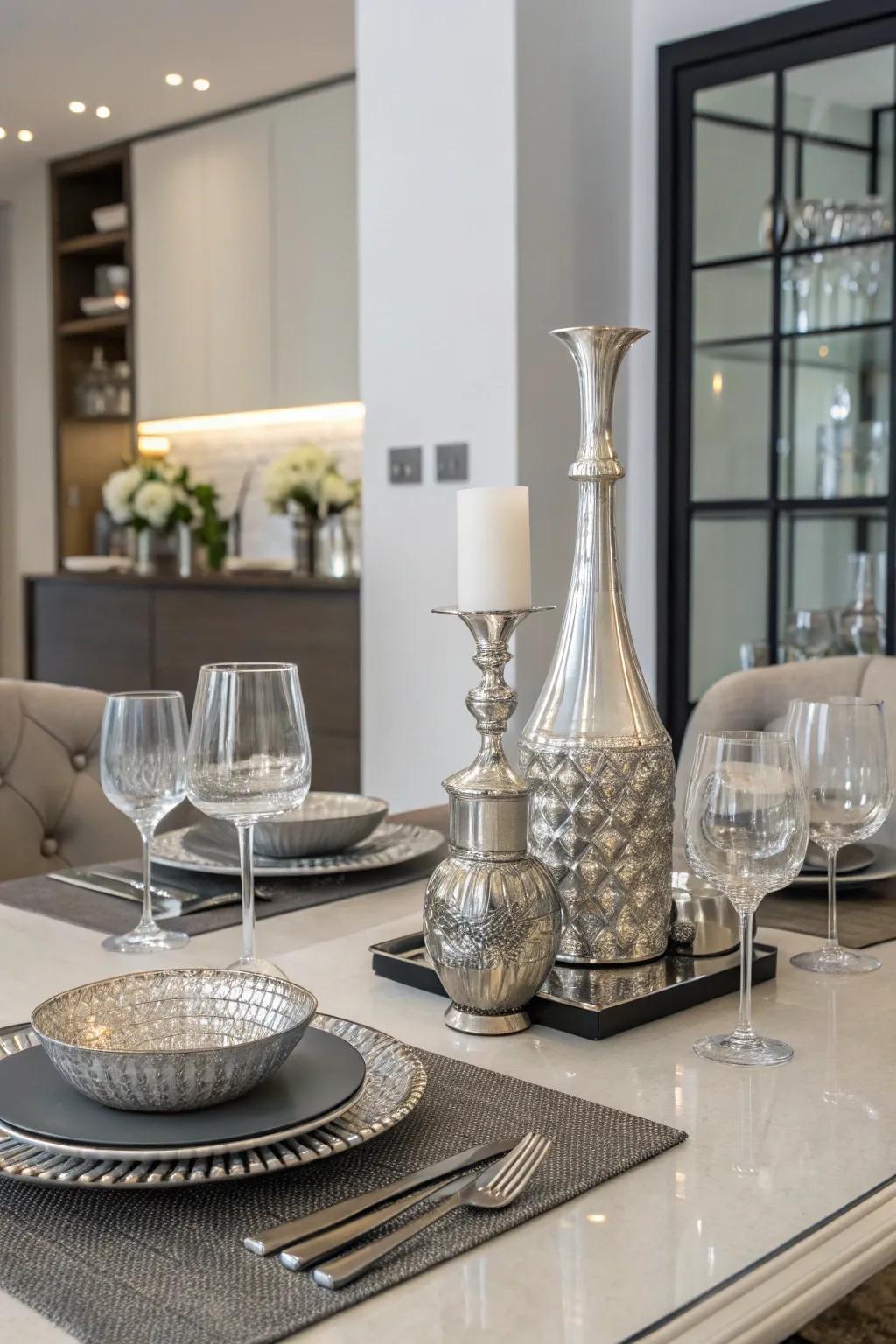 Reusable materials construct eco-conscious decor.