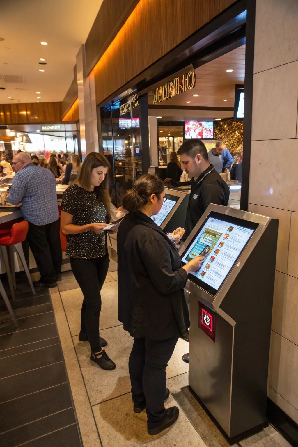 Interactive components engage patrons and enhance the check-in experience.