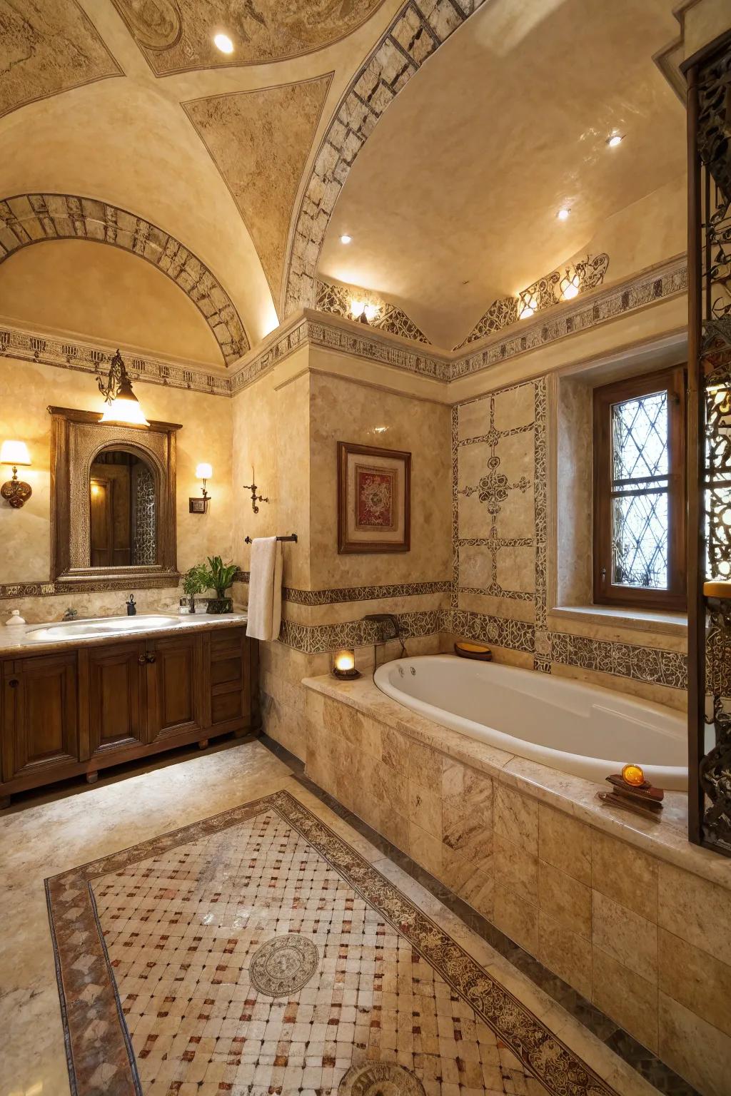 Natural hues establish a peaceful and welcoming atmosphere.