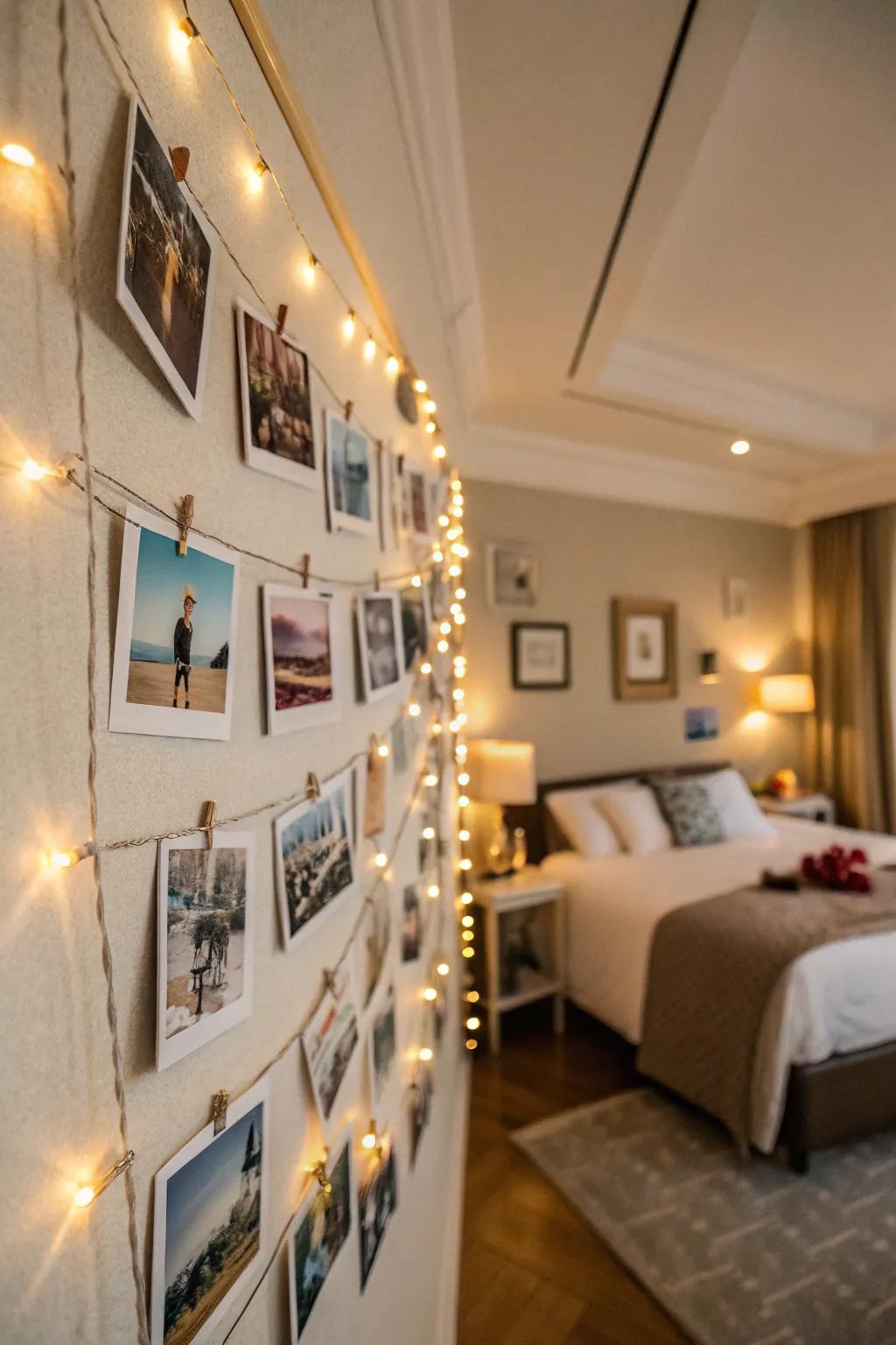 A memory gallery showcases a journey of affection.