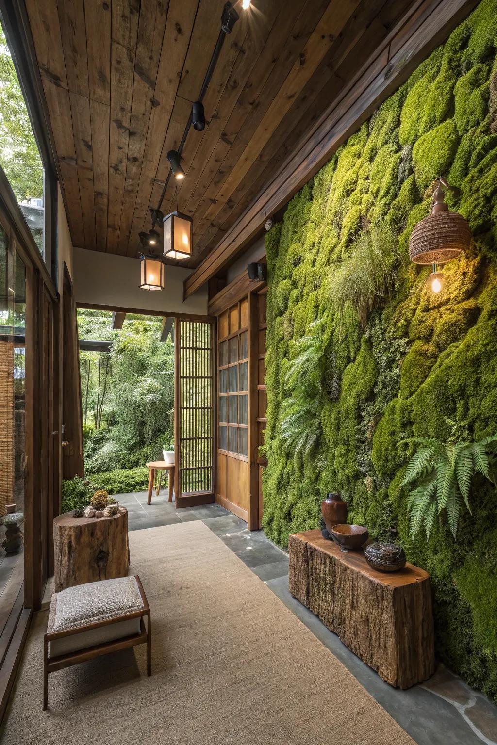 Vegetation like greens unite your space to nature.