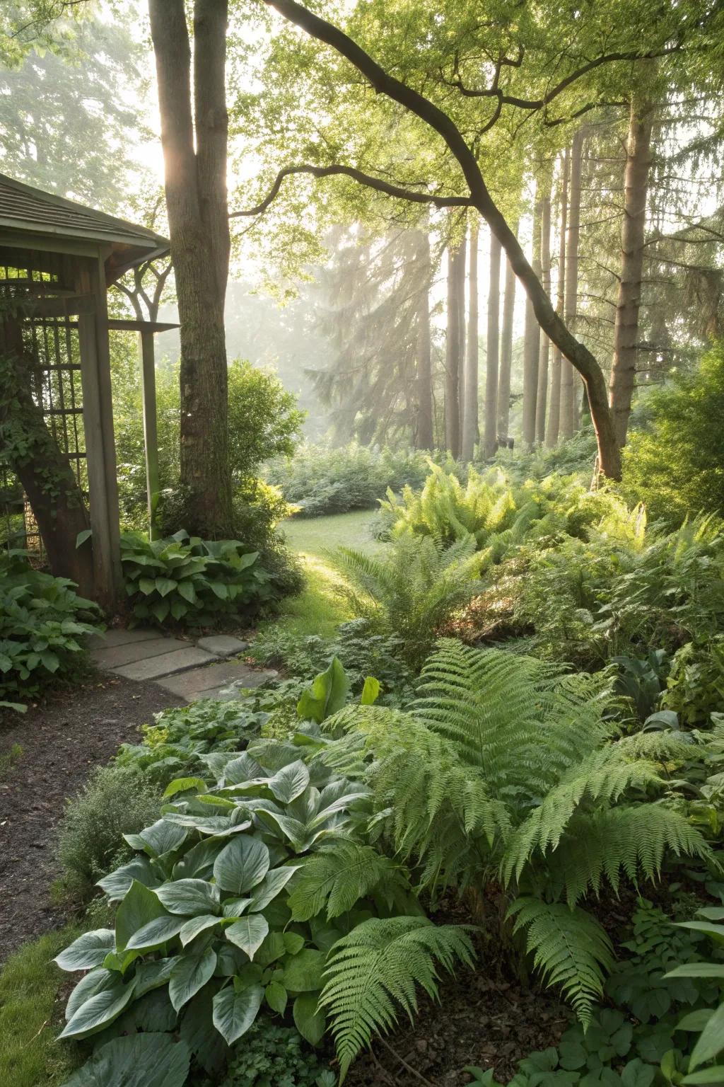 A woodland alcove proffering a bewitching retreat.