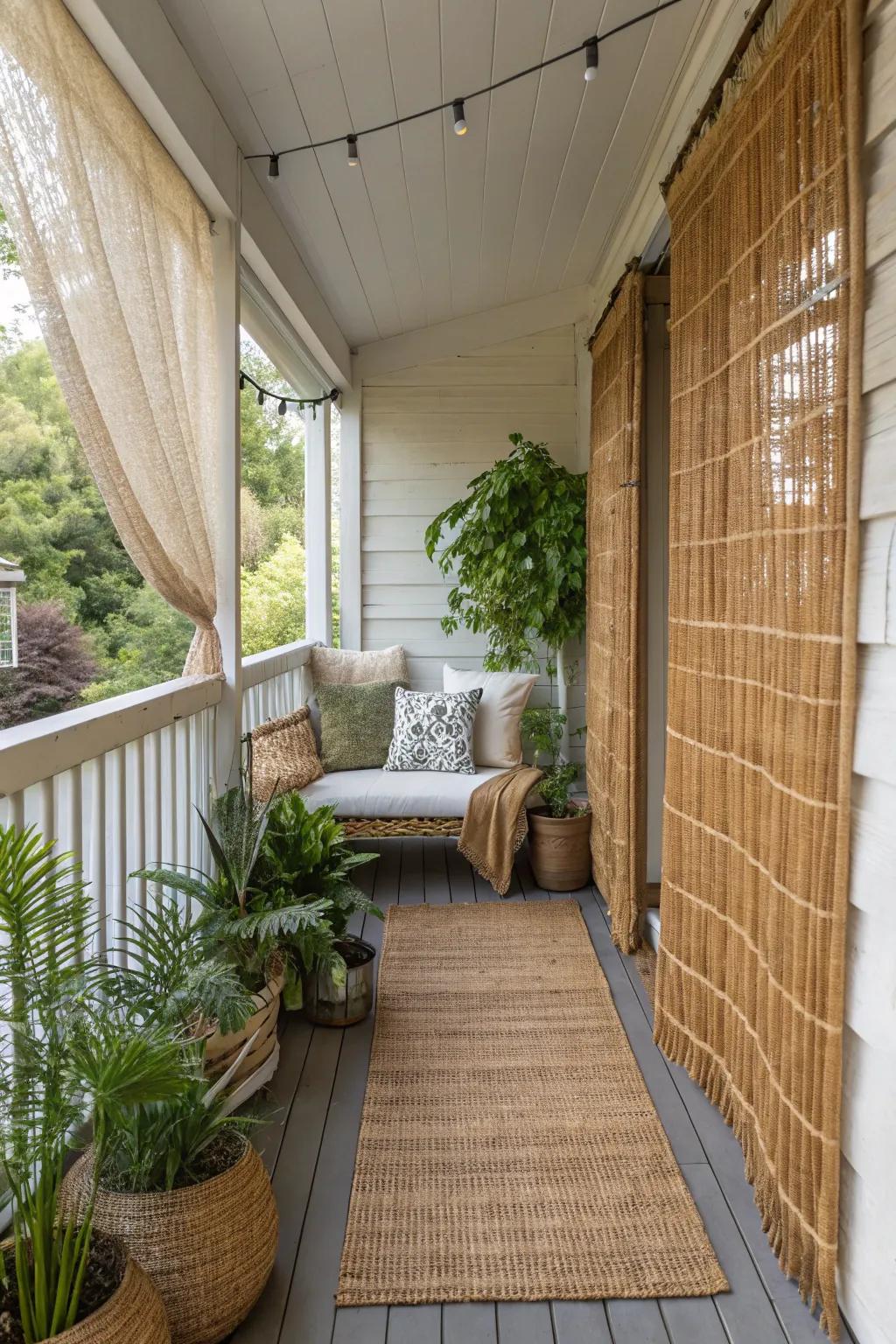 Eco-friendly bamboo draperies offer a sustainable and stylish choice.