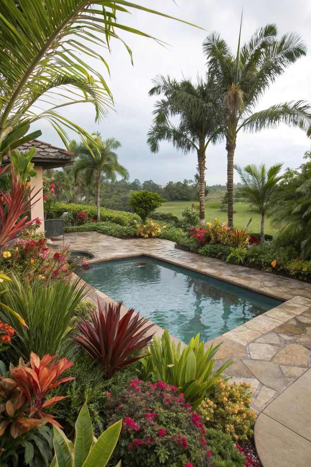 Enclosed landscape sections append natural splendor to your pool precinct.