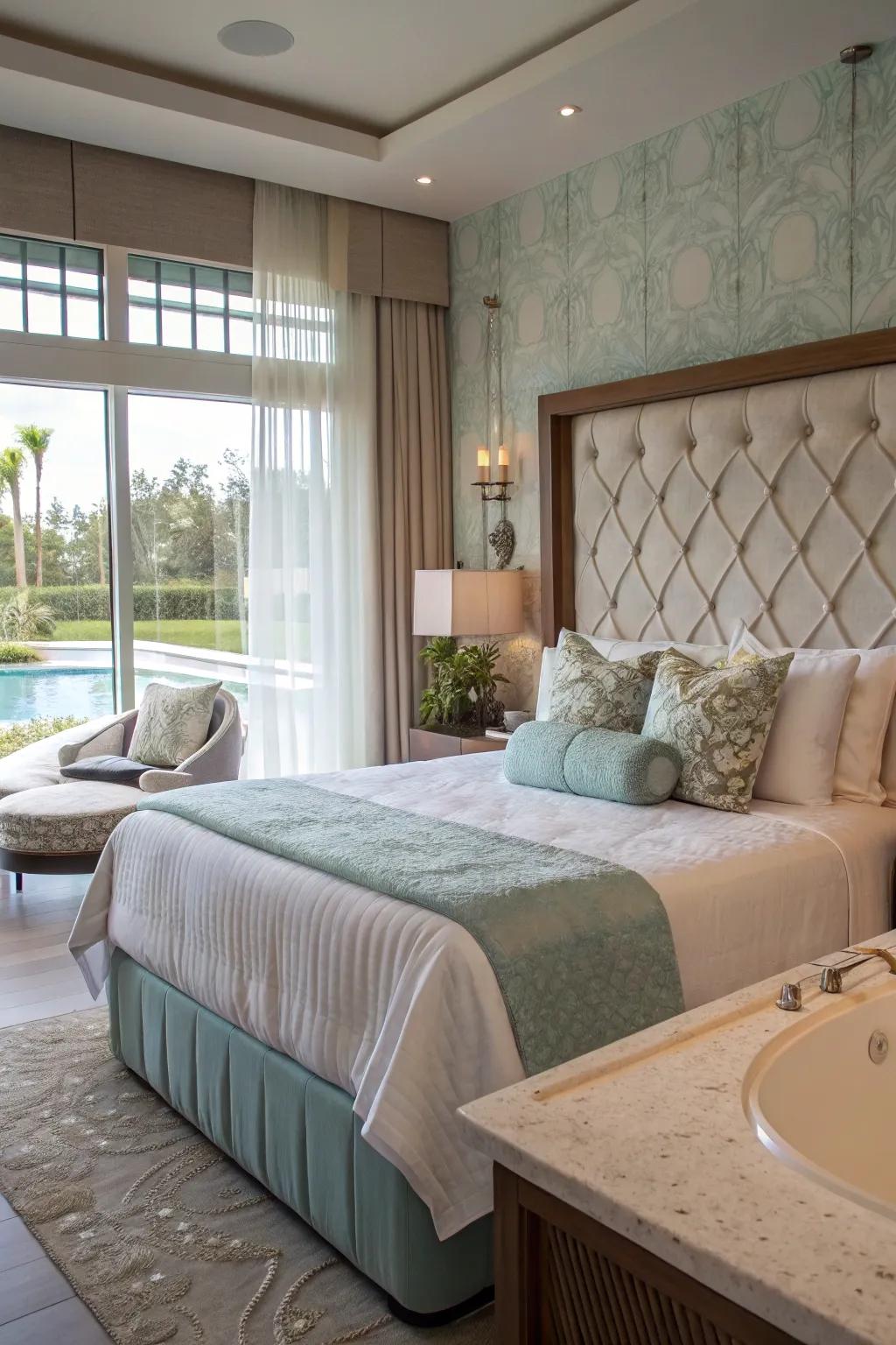 A bespoke headboard adds personality and comfort to your sanctuary.