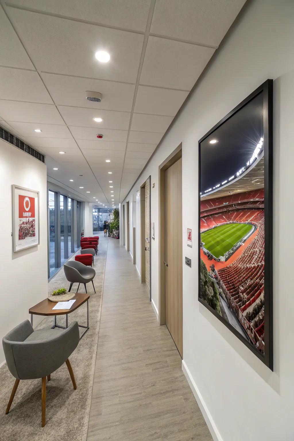 Celebrate the grandeur of sports venues with architectural posters.