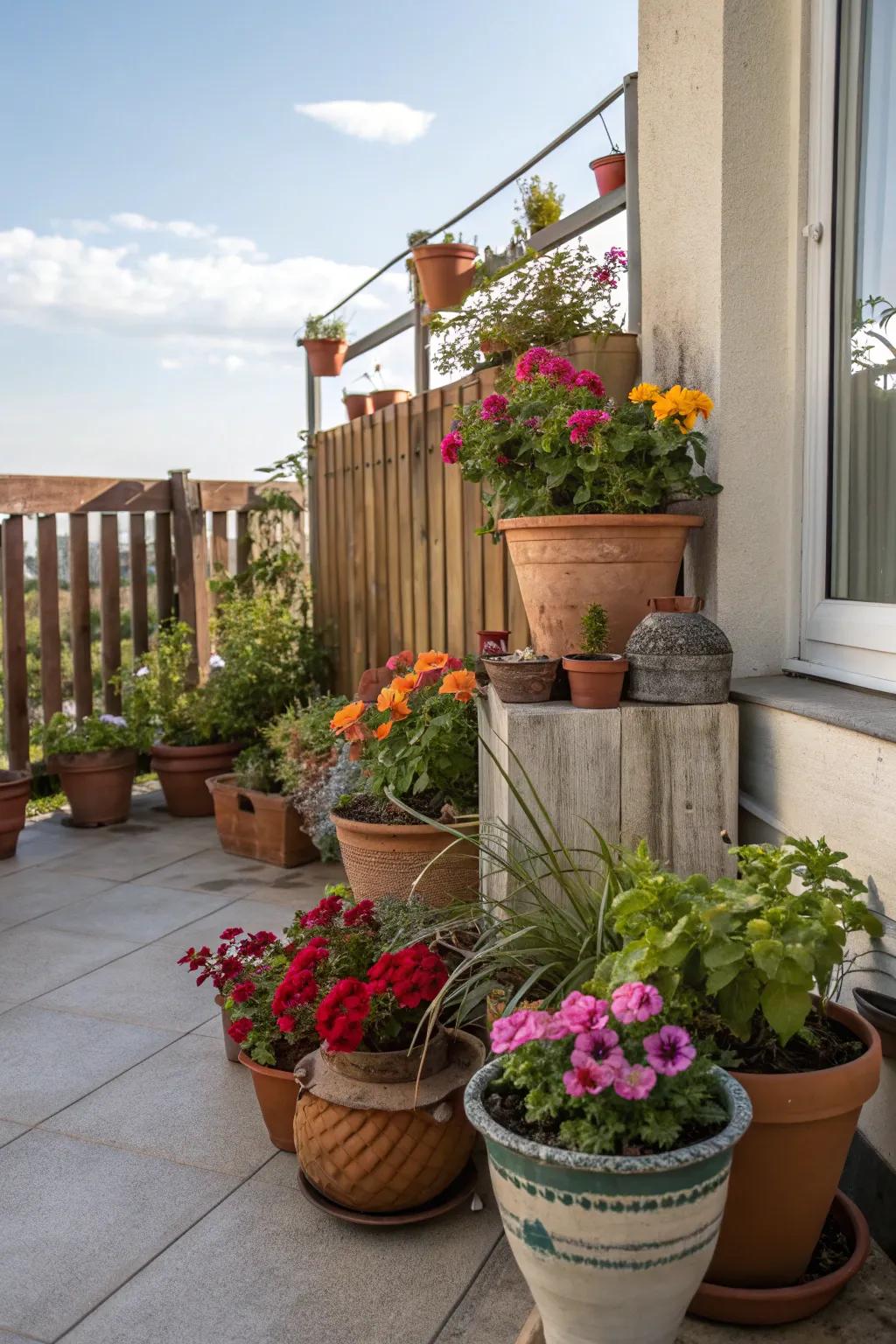 An eclectic assortment of vessels contributes profundity and interest to your vegetation presentations.