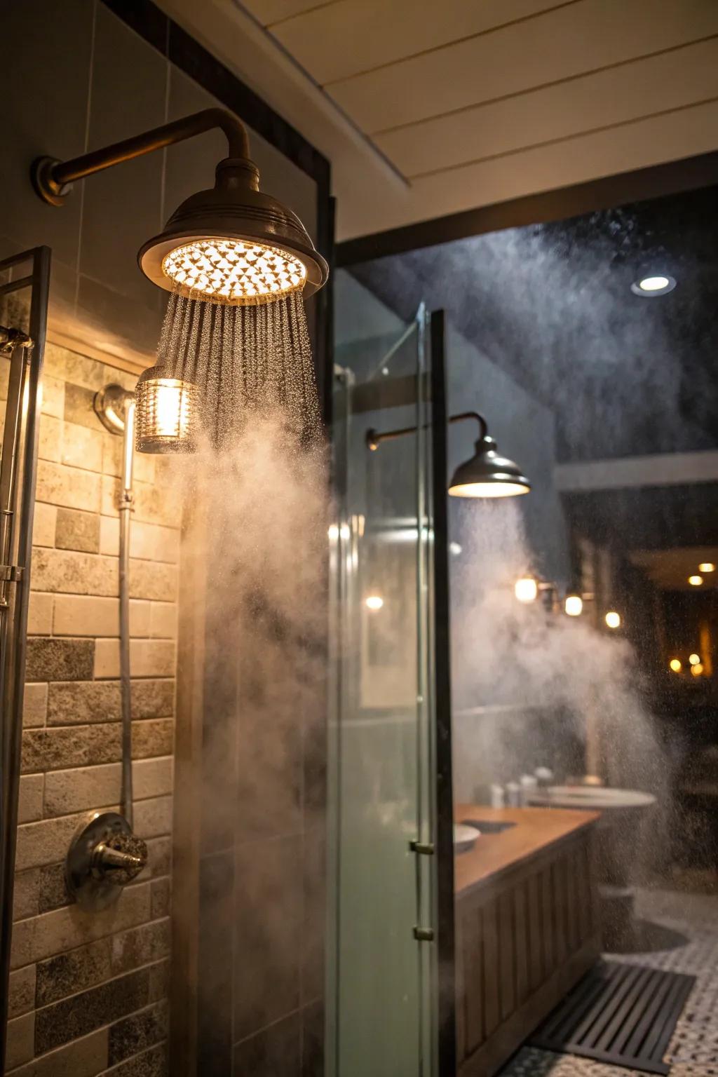 Steam-resistant illumination guarantees safety.