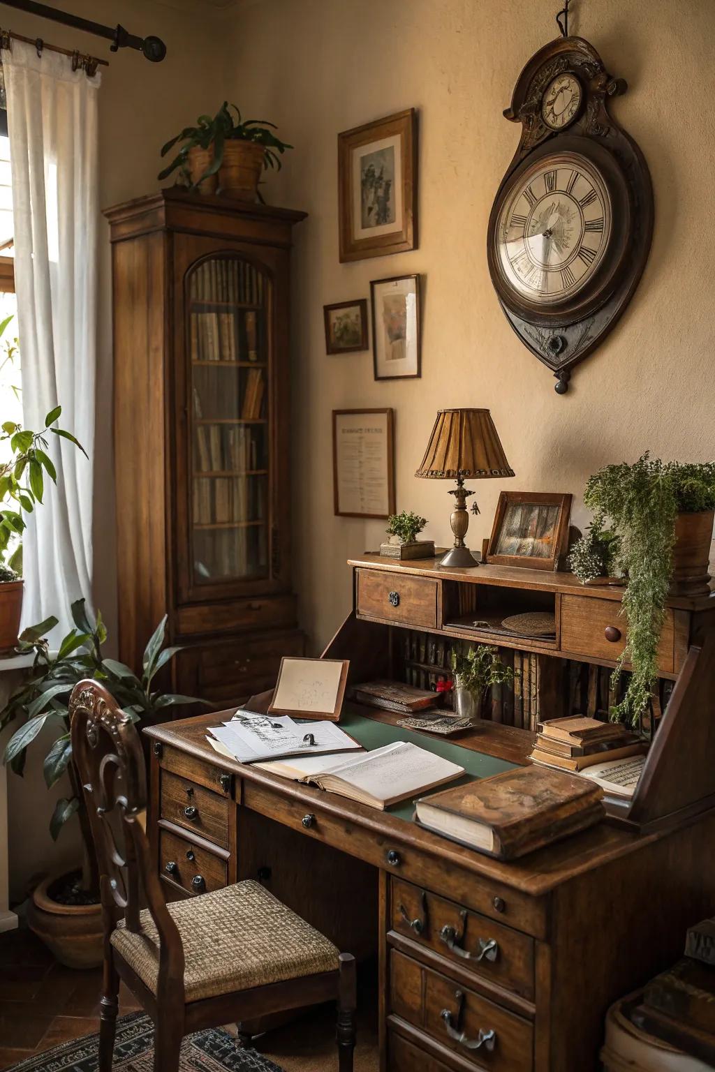 Timeless accents offer a sense of history and charm.