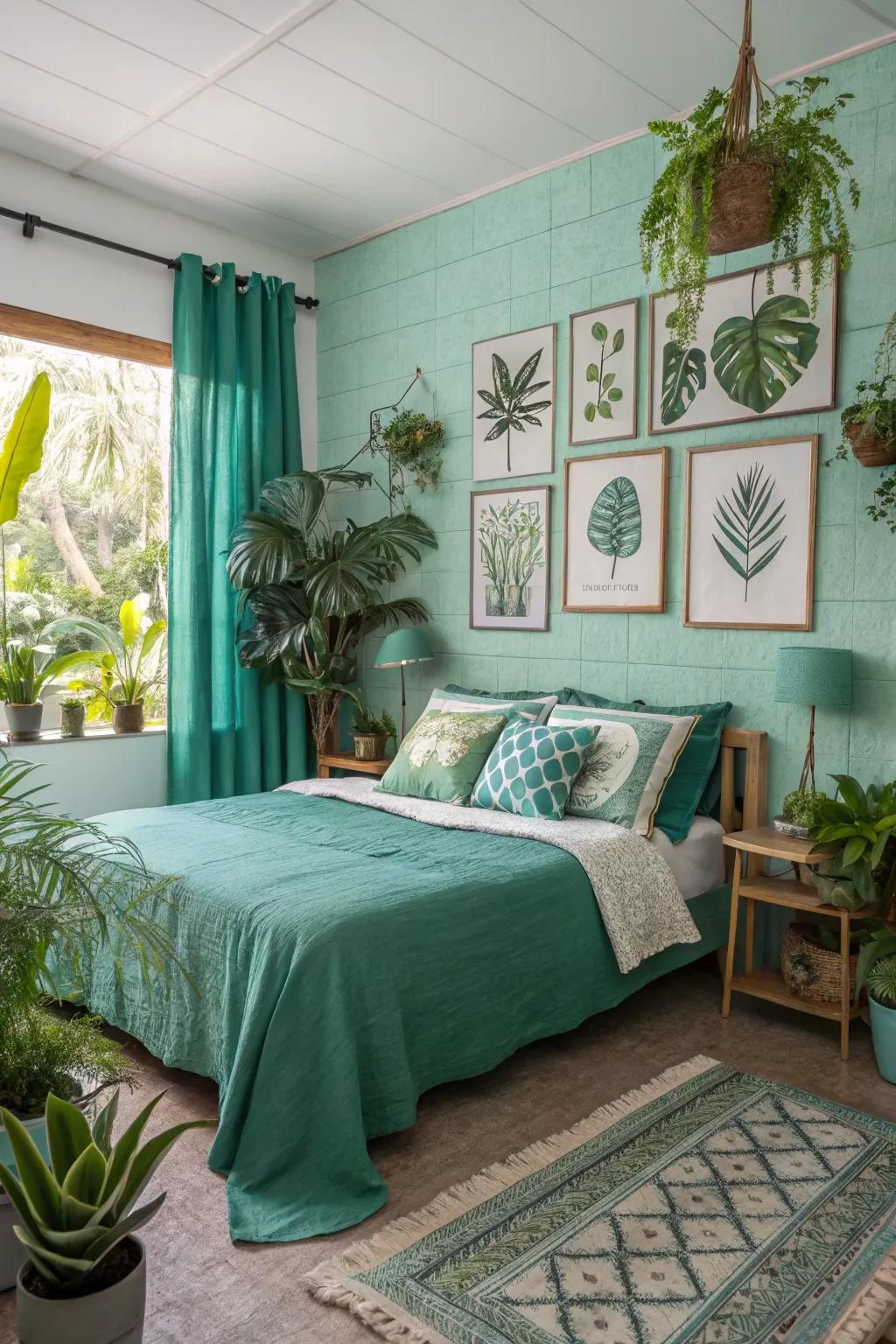 Botanical themes bring a natural feel.