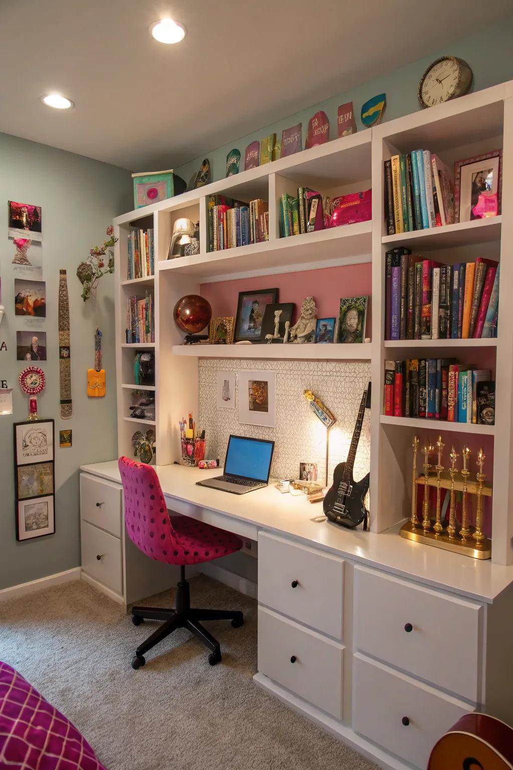 Bespoke accents render a tween boudoir uniquely theirs.