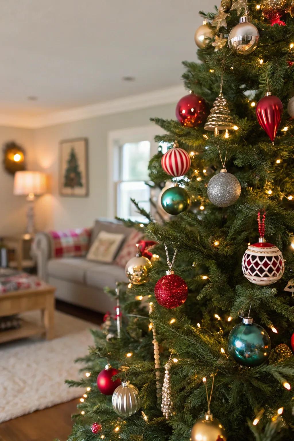 An eclectic assemblage of aesthetics cultivates a tree imbued with individuality.