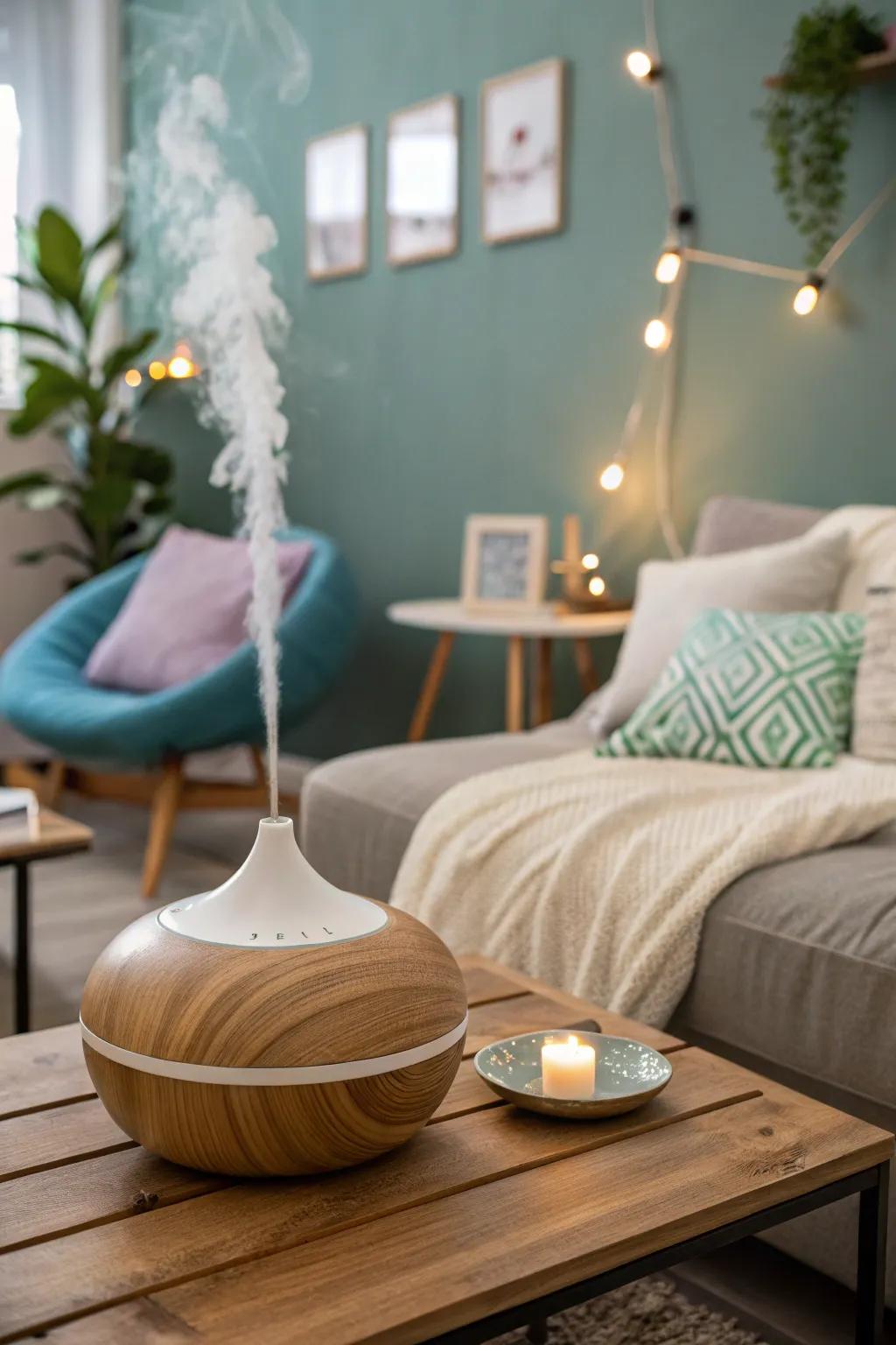 Scented tranquility: Aromatherapy for a peaceful body and mind.