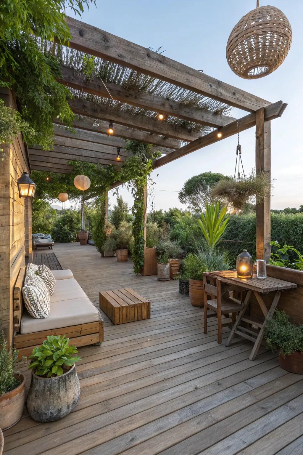 Sustainable deck materials furnish an eco-conscious and exquisite solution.