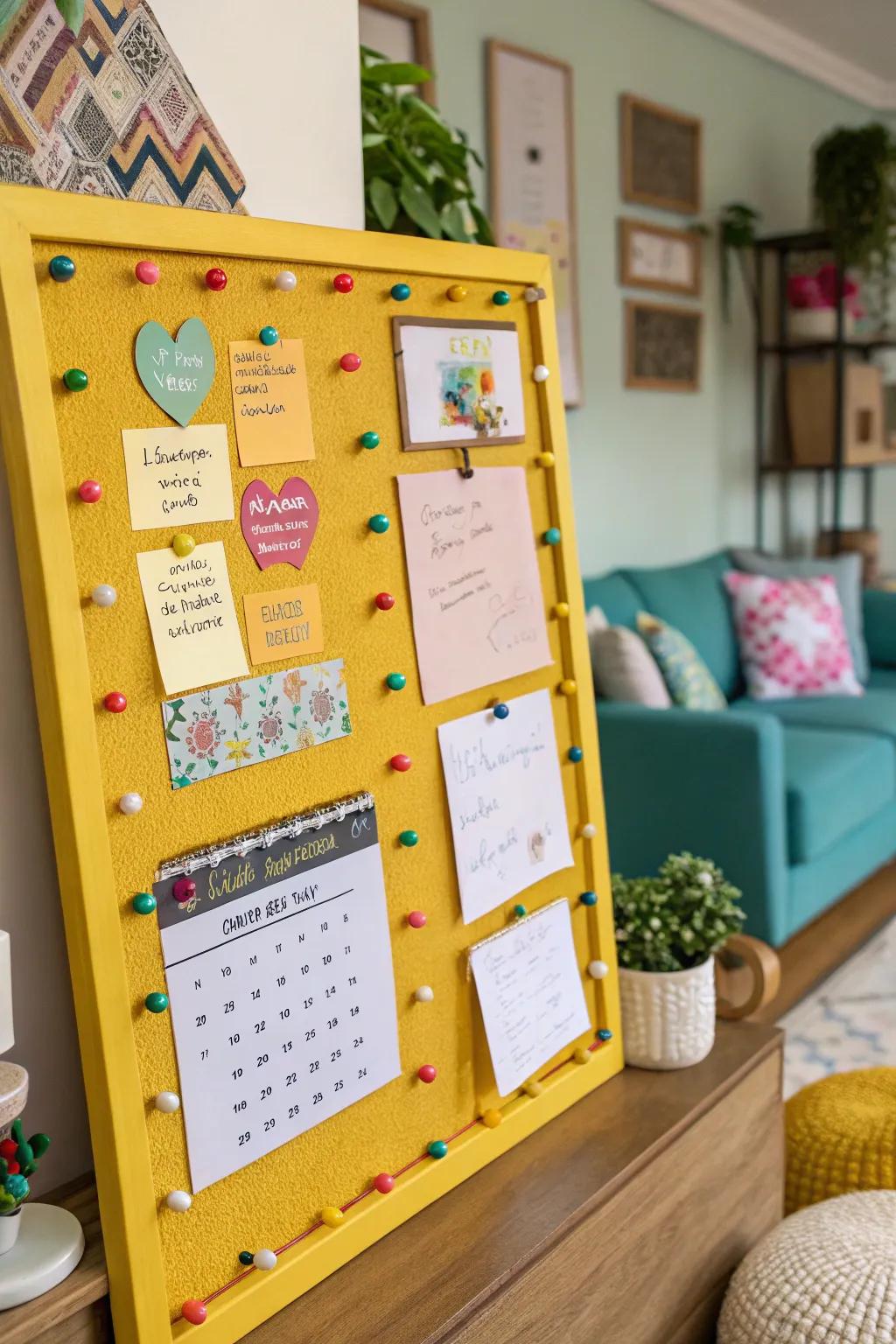 Organizing is made more creative and fun with vibrant pushpins.