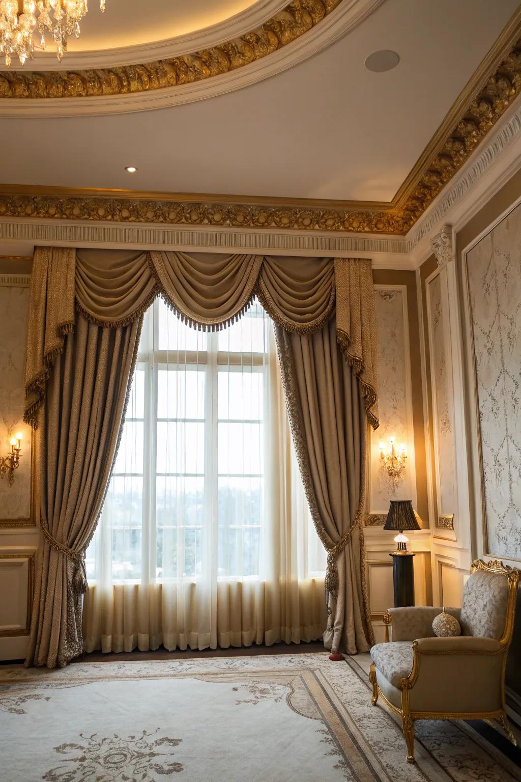Cornice frameworks present a polished, refined look.