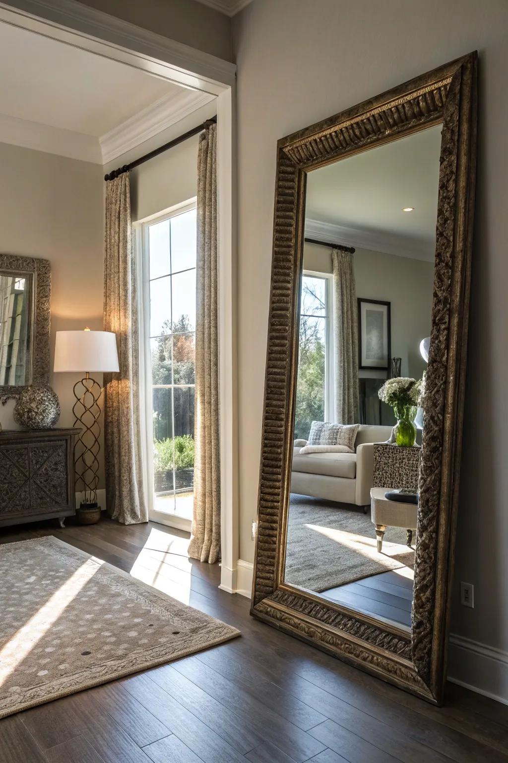 Reflectors reflecting radiance to enliven winter interiors