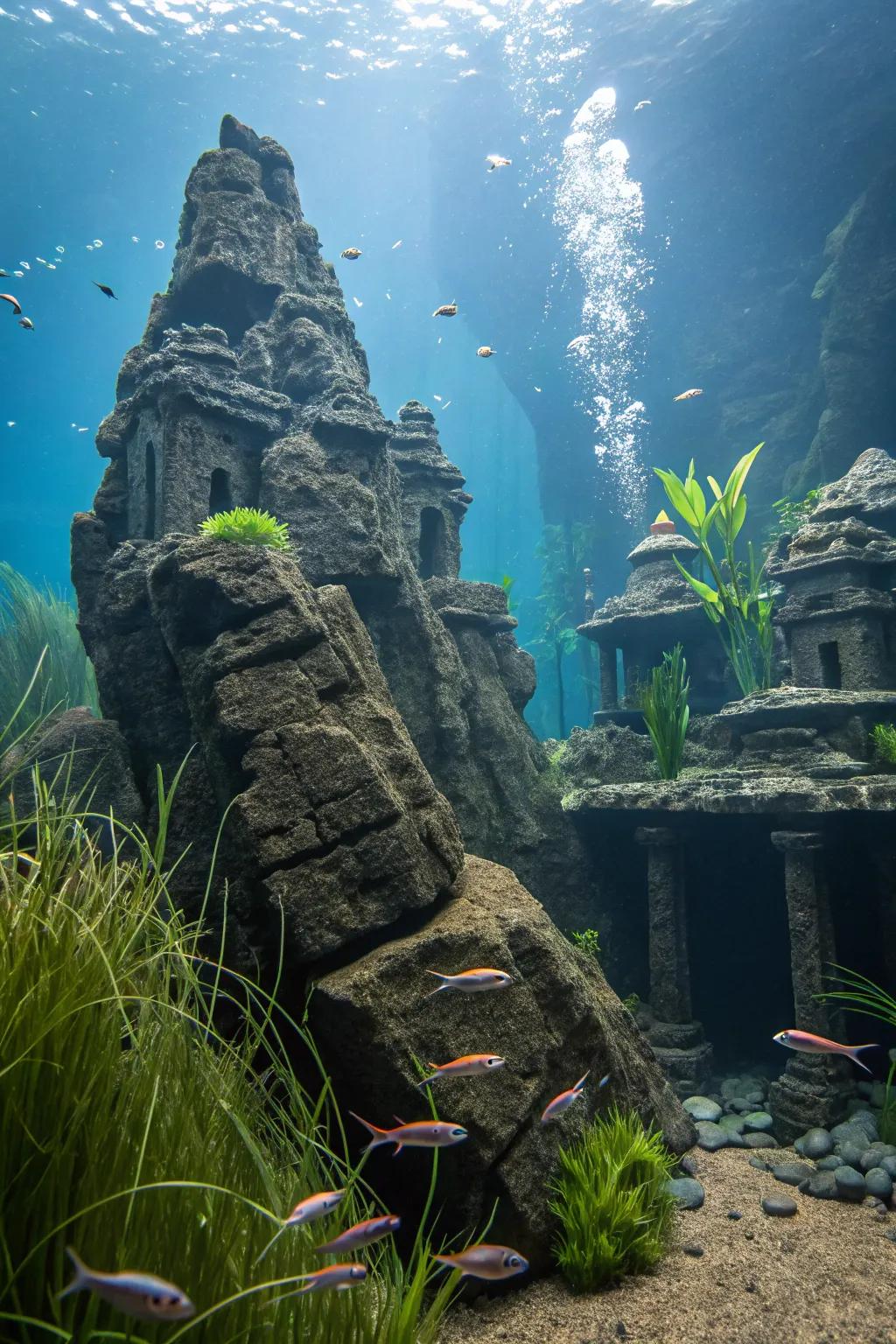 Append historical intrigue encompassing primeval ruin themes.