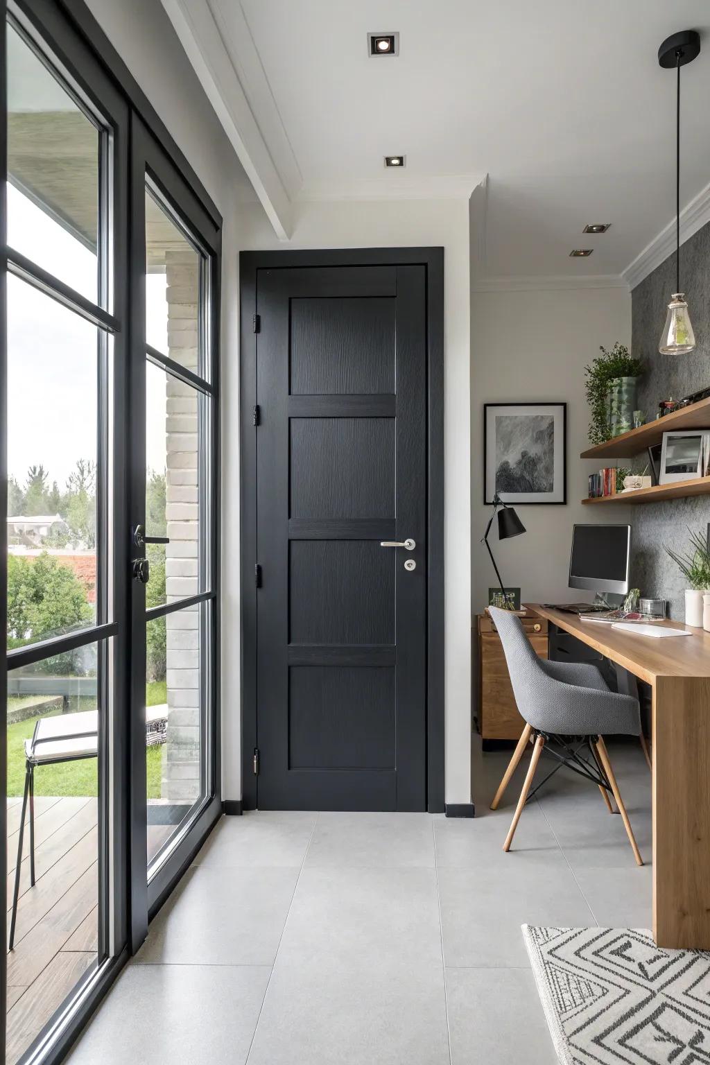 A monochromatic access incorporating refined elegance to any area.