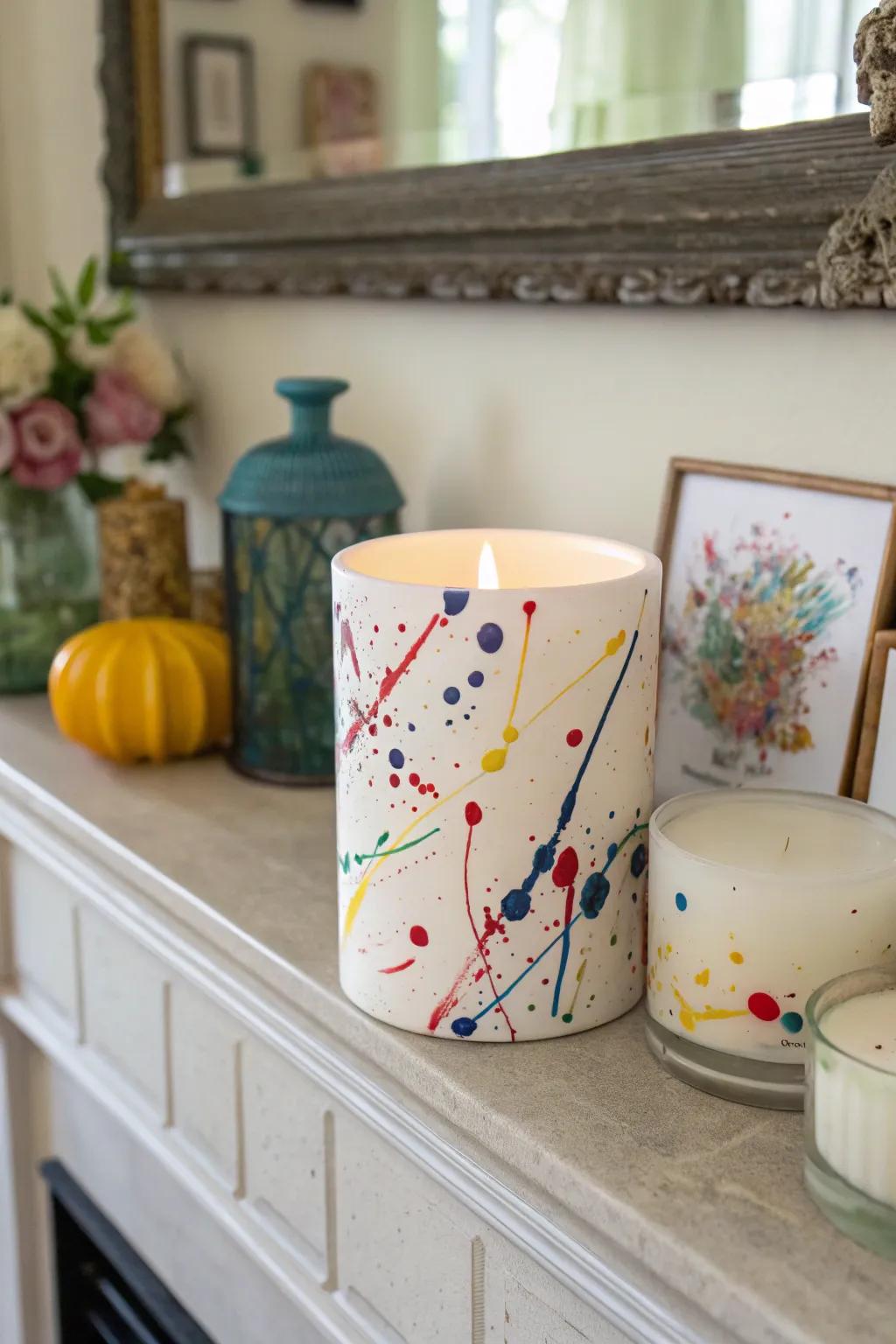 An artistic incense contributing warmth and aesthetic to any chamber.