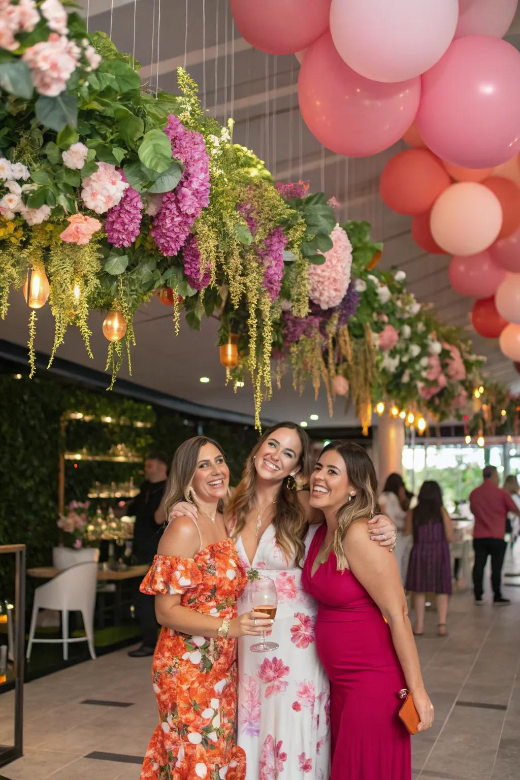 Suspended installations forge a breathtaking focal point.