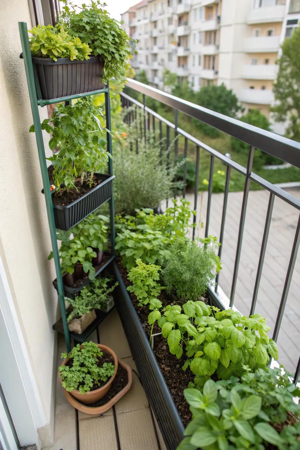 Vertical herb gardens provide fresh flavors right at your fingertips.