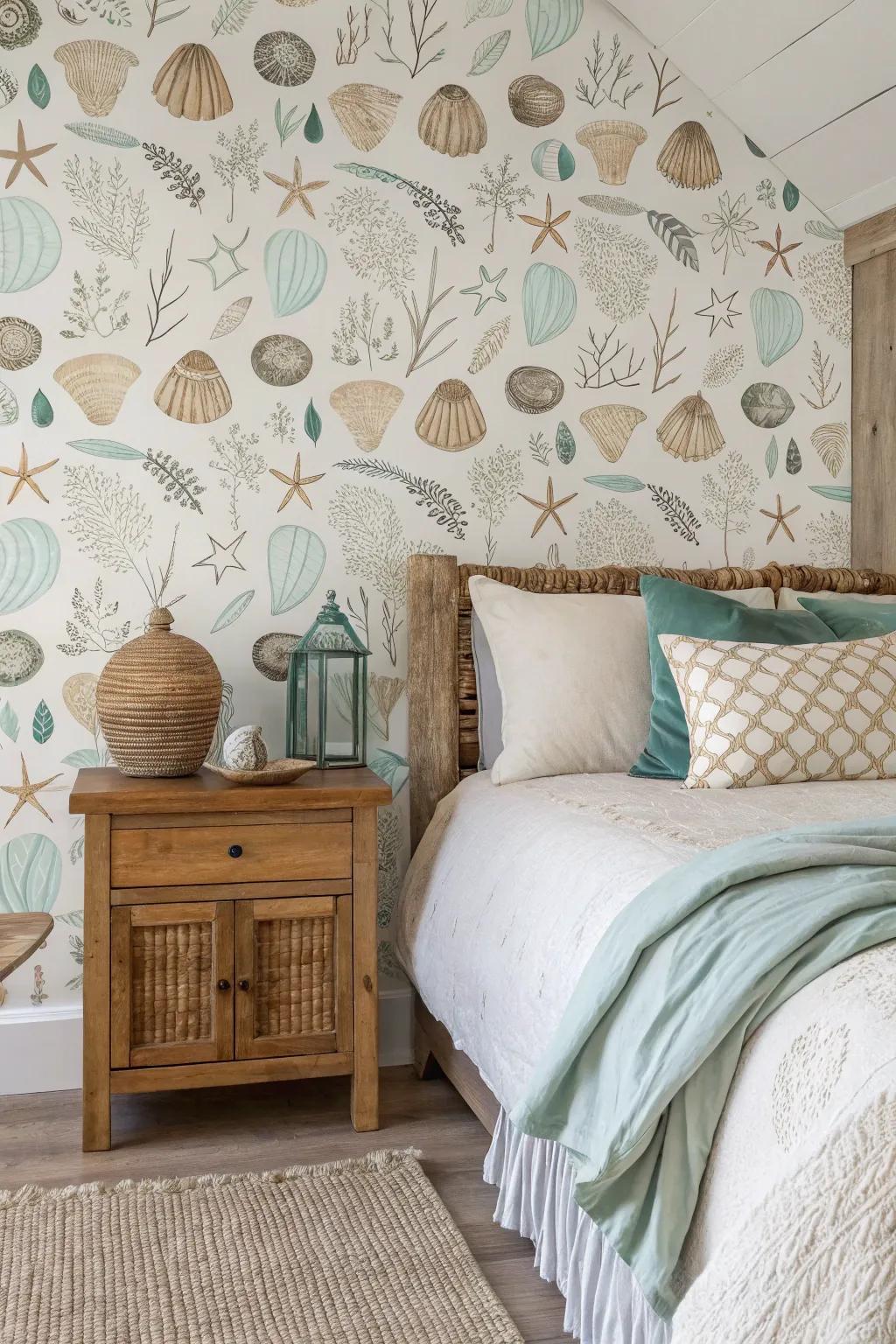 Discover the enchantment through wallpaper themed around hidden seaside treasures.