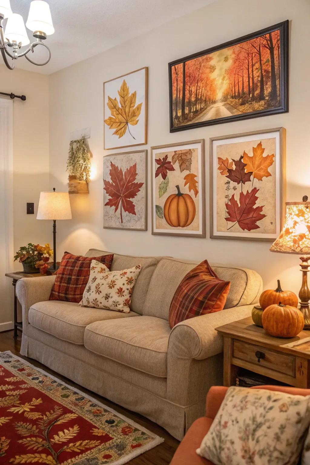 Transform your space through seasonal art that celebrates autumn.
