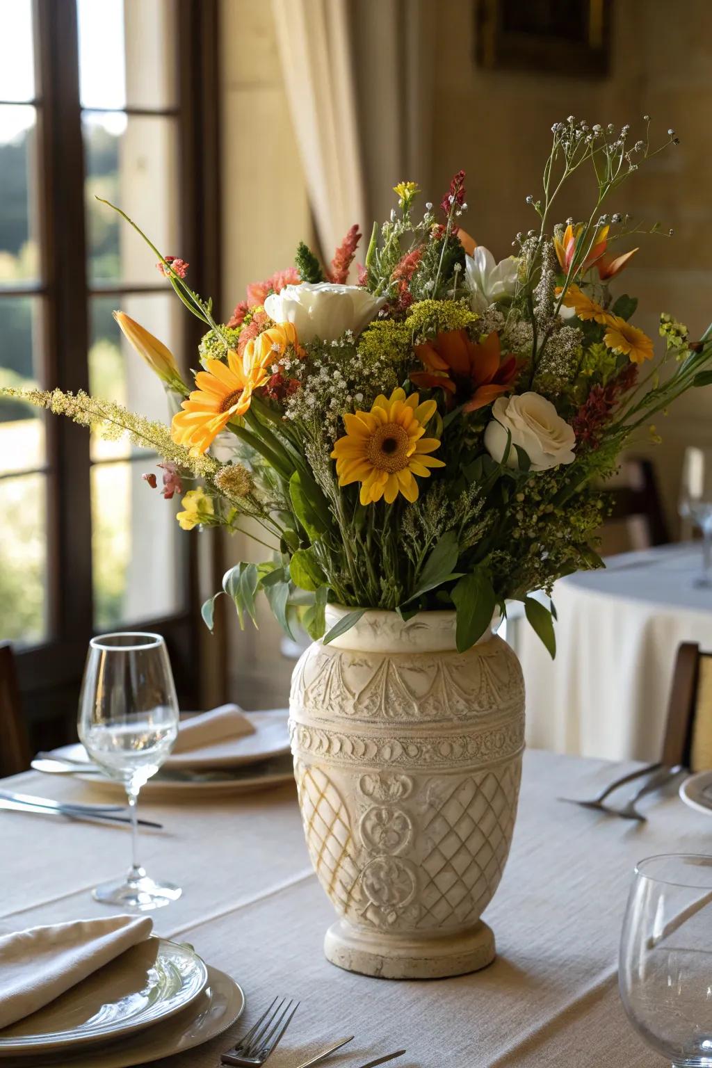 An elegant vase is a timeless augmentation to any domestic aesthetic.