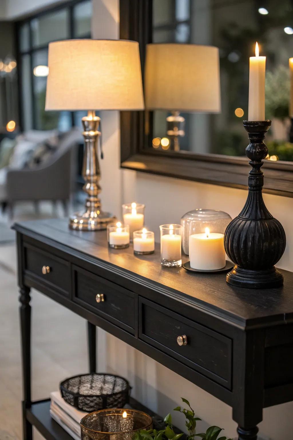 Layered radiance creates a welcoming atmosphere.