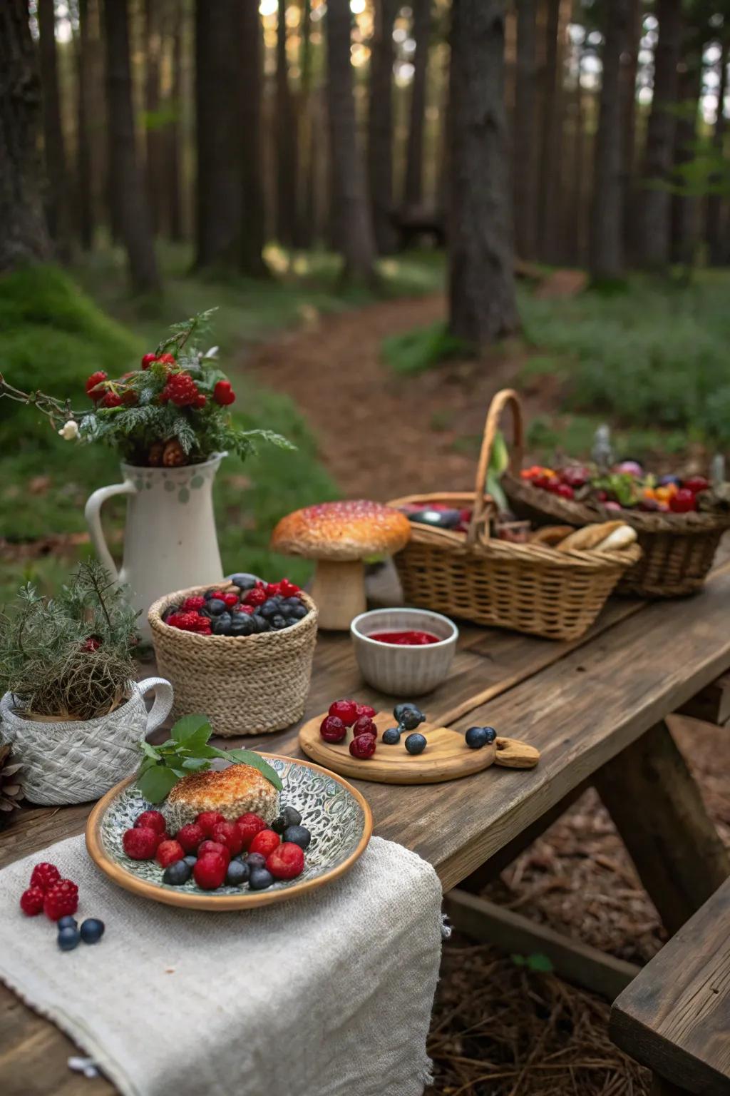 Embark into a fairy tale through an enchanted woodland repast.