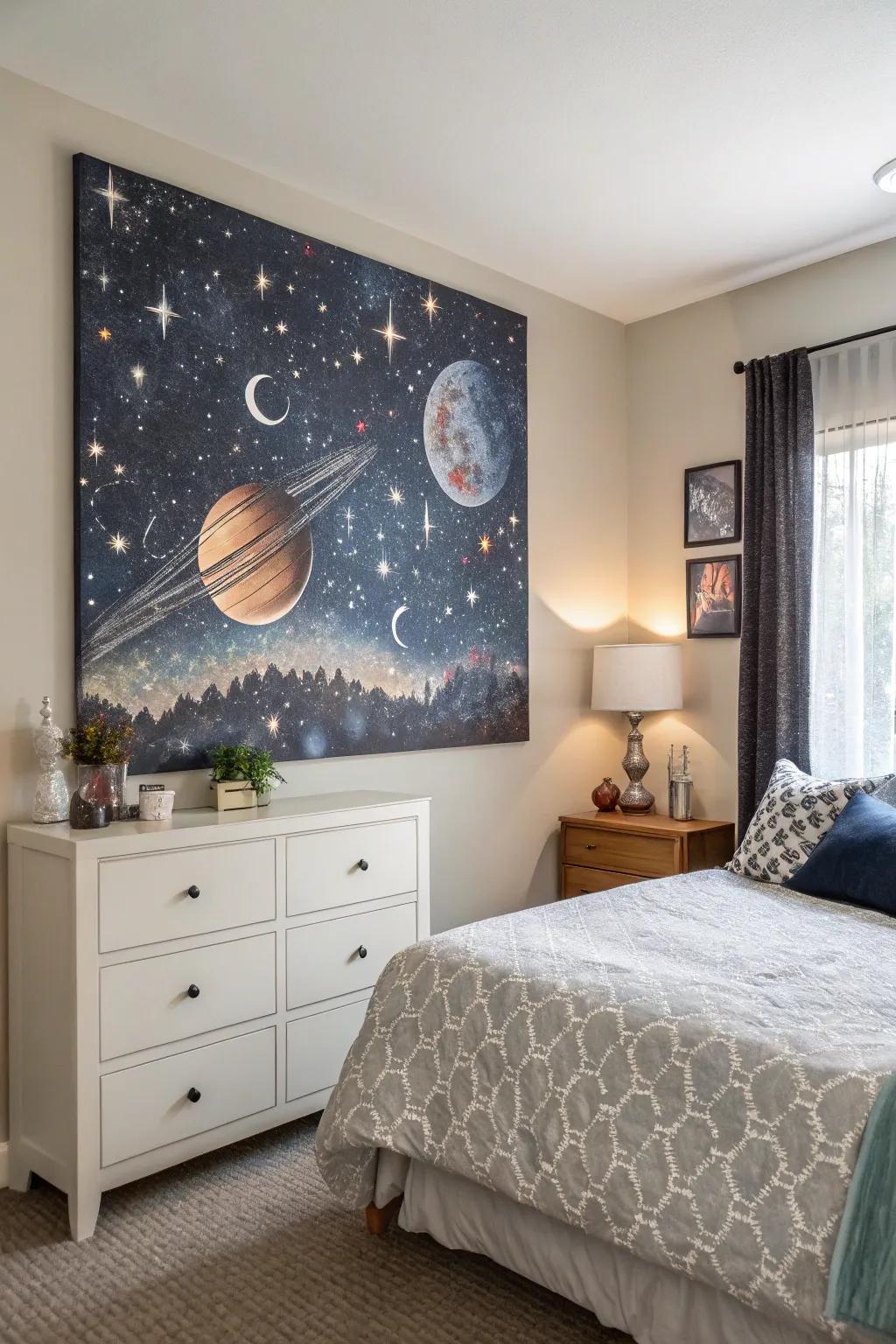 Infuse wonder with a mystical-themed surface.