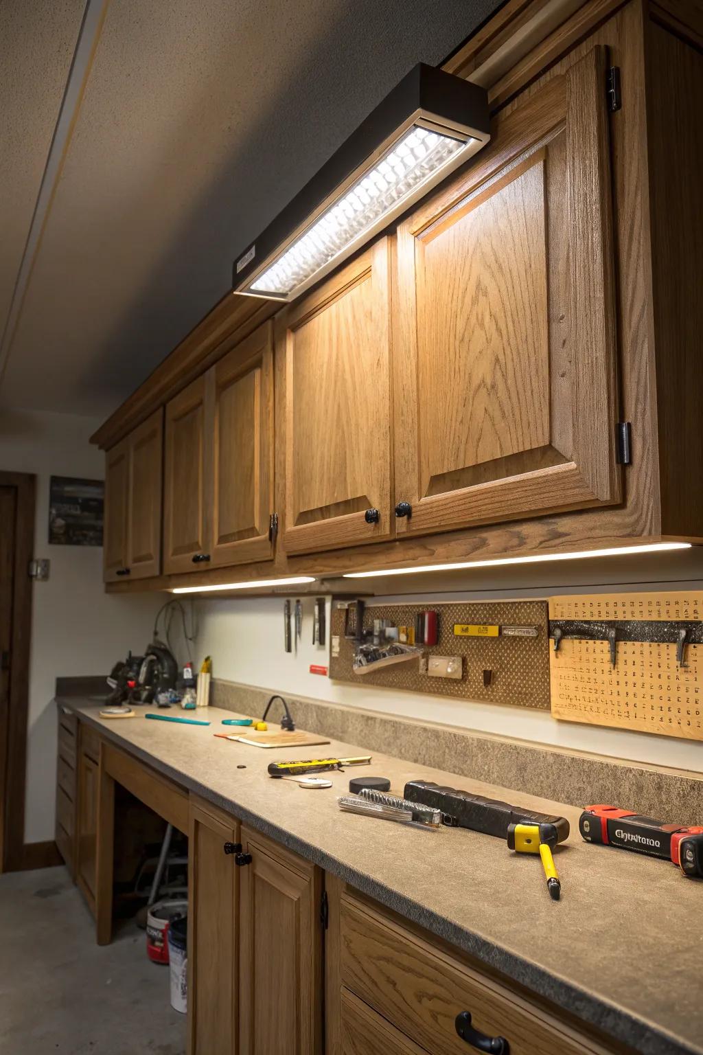 Refine your workspace using sophistication and preciseness via under-surface lighting.