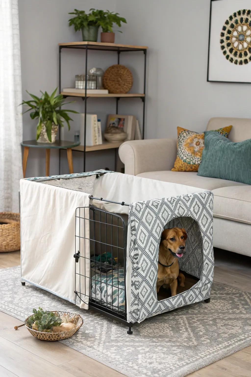 Enhance your kennel's appearance with a chic slipcover.