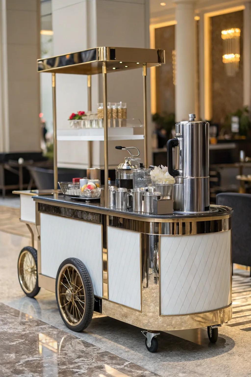Glam up your coffee time with metallic details.