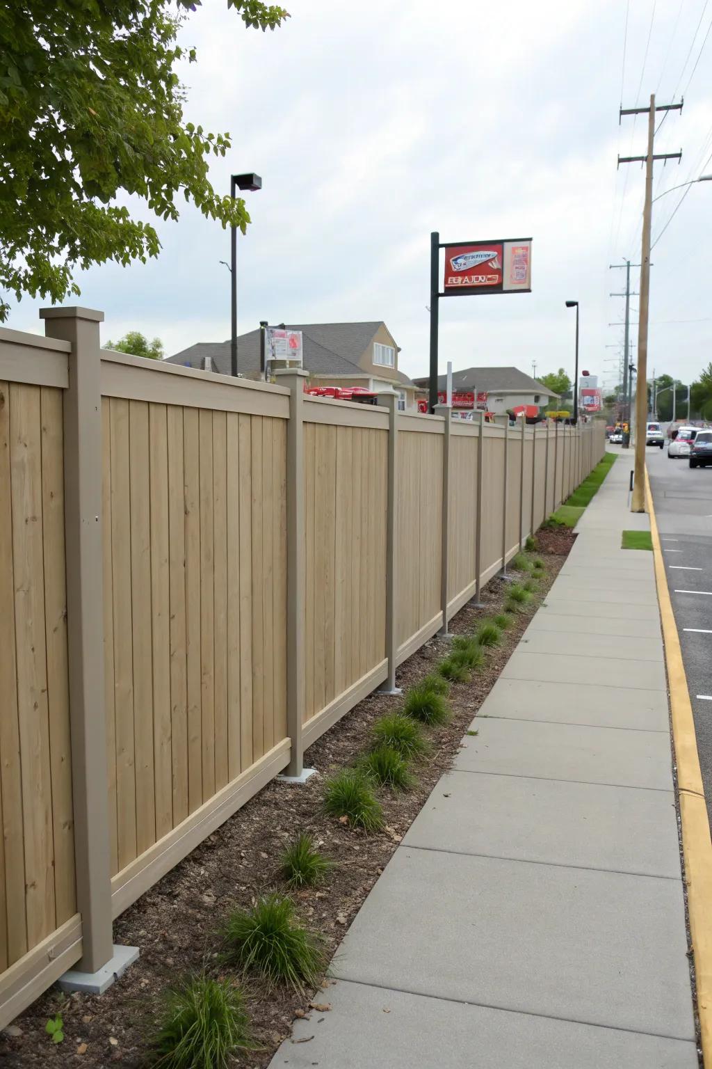 Custom dimensions offer tailored privacy solutions.