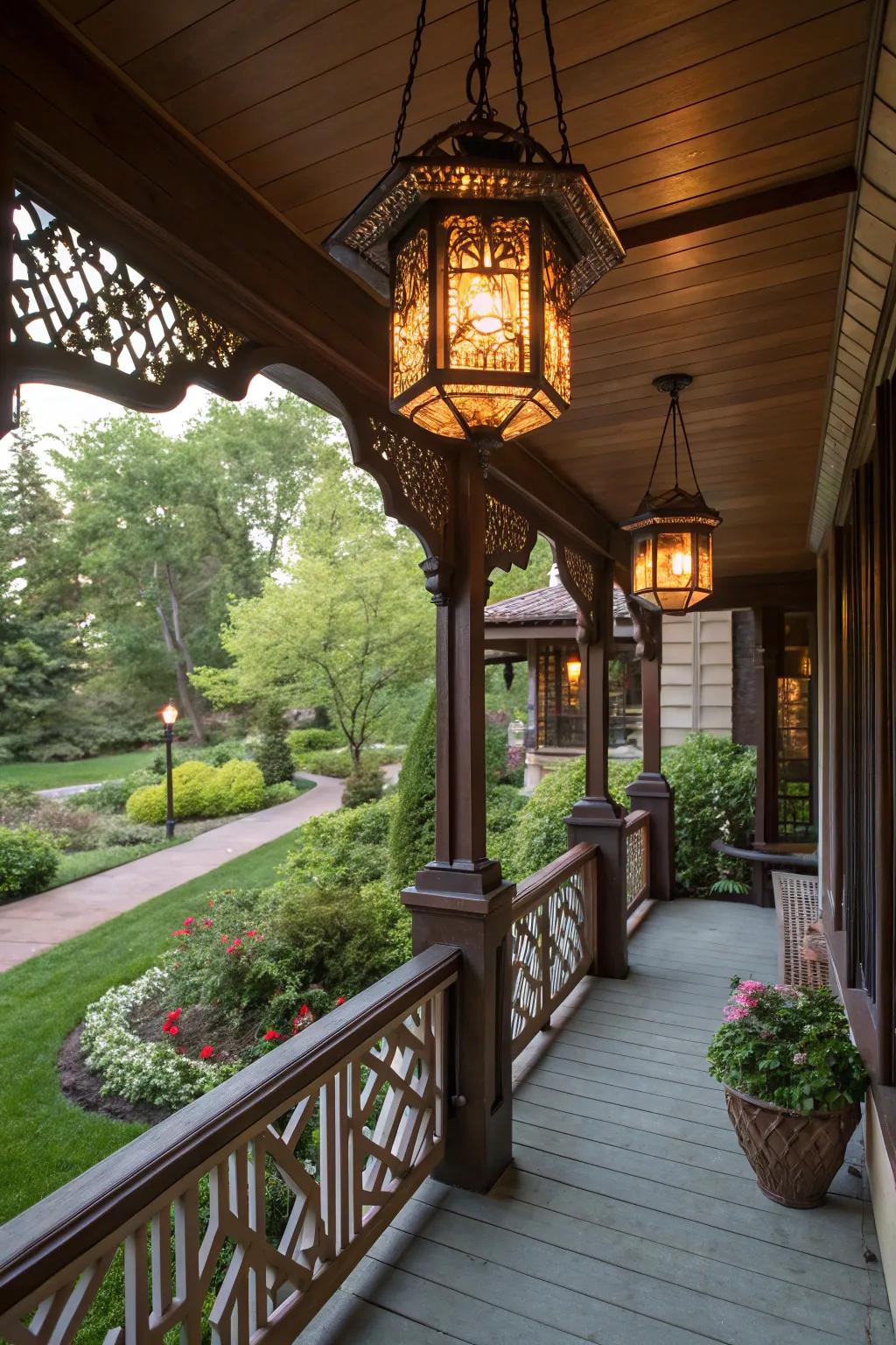 Vintage lamps add both warmth and design.