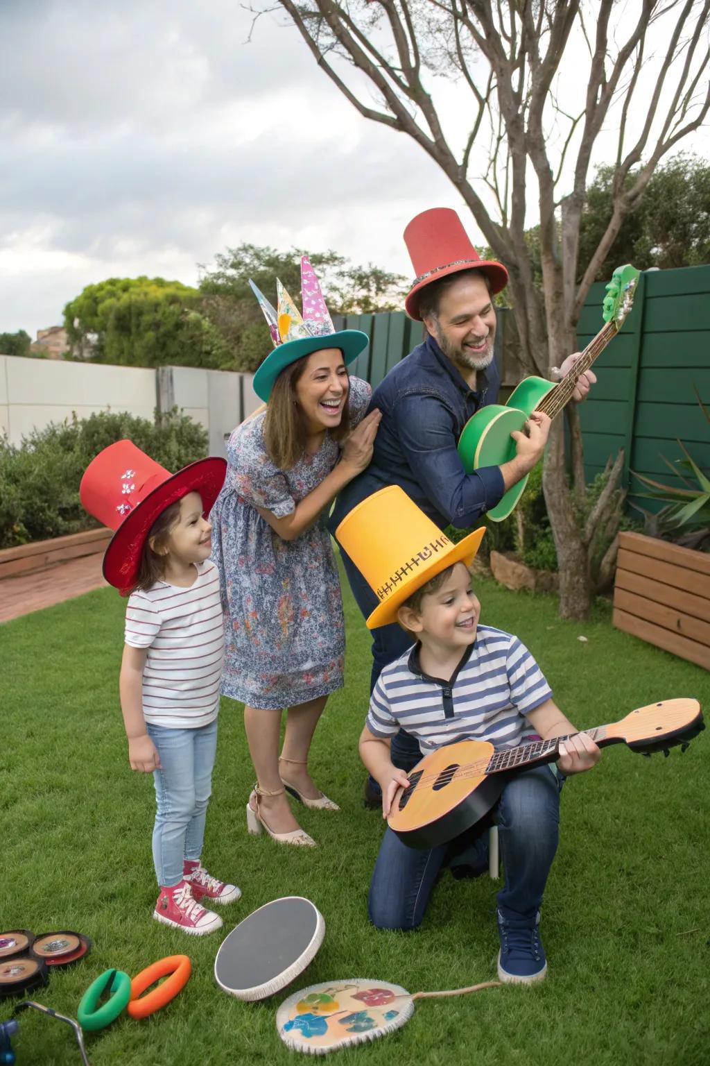 Accessories offer a spirited and particular element to your family photographs.